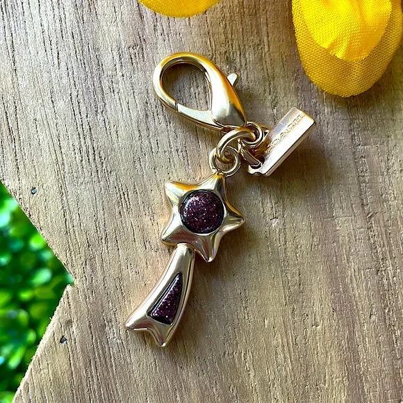 Coach Shooting Star Bag Charm - Picture 1 of 3